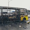 В Киеве на ходу загорелась маршрутка с пассажирами (видео)