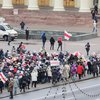 В центре Минска прошел марш медиков и пенсионеров (видео)