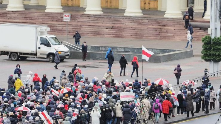 Протест в Минске/ фото: Onliner