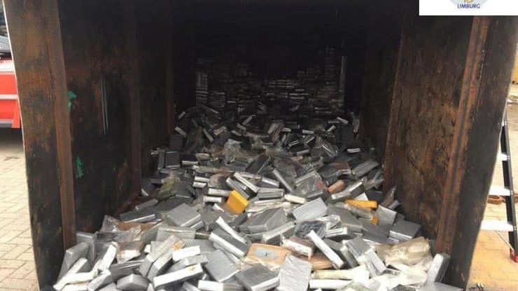 11,5 тонн кокаина были спрятаны в 5 грузовых контейнерах с металлоломом