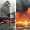 Центр Киева охвачен пламенем (видео)