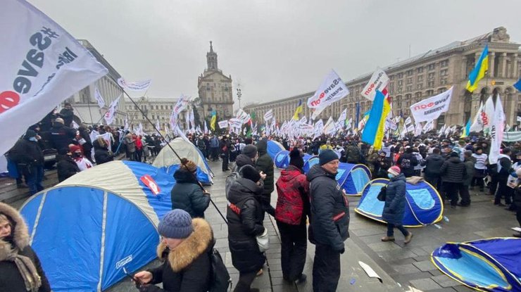 Протест ФОПов в Киеве/ Фото: korrespondent.net