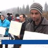 У Карпатах жителі протестують проти незаконної вирубки лісу