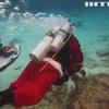 Підводний Санта-Клаус збирає пожертви до дитячих фондів