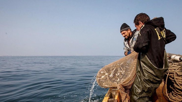 Украинские рыбаки в Азовском море / Фото: delo