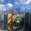 В Киеве произошел масштабный пожар в гаражах 