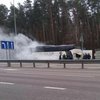 На трассе "Киев-Чоп" на ходу загорелся автобус