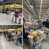 В супермаркетах Киева выстроились огромные очереди