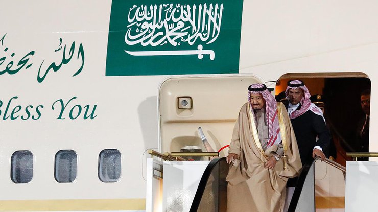 Король Саудовской Аравии Сальман Бен Абдель Азиз Аль Сауд во время визита Москву, 4 октября 2017 года/REUTERS