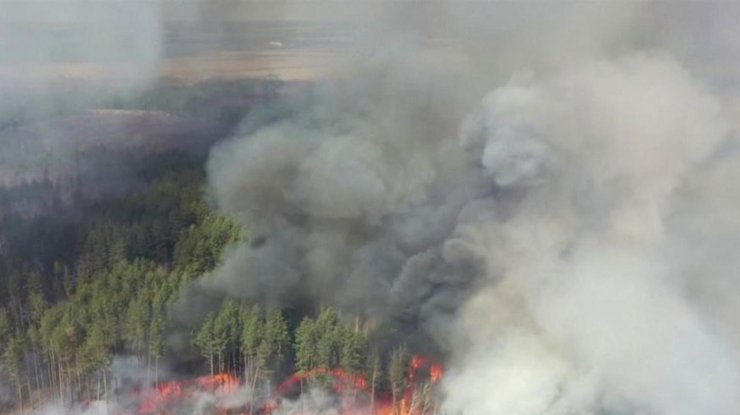 Фото: пожар в Чернобыле / jyllands-posten.dk