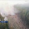 Пожежа у Чорнобильській зоні зросла втричі