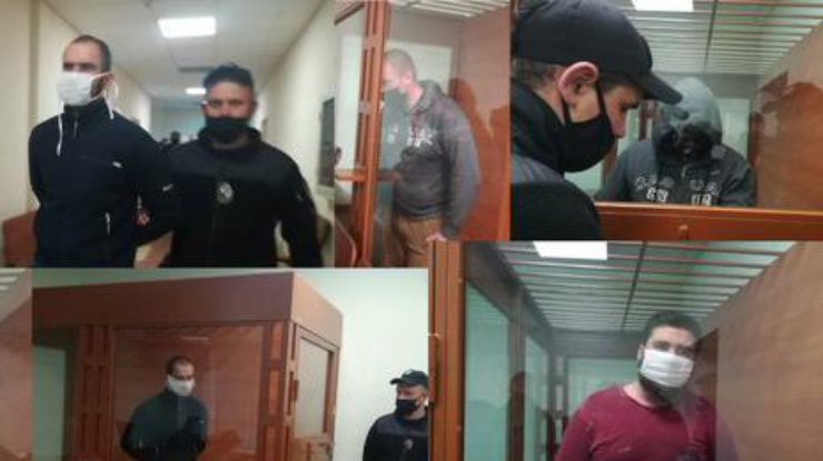 суд арестовывает участников перестрелки в Броварах/Фото:mvs.gov.ua