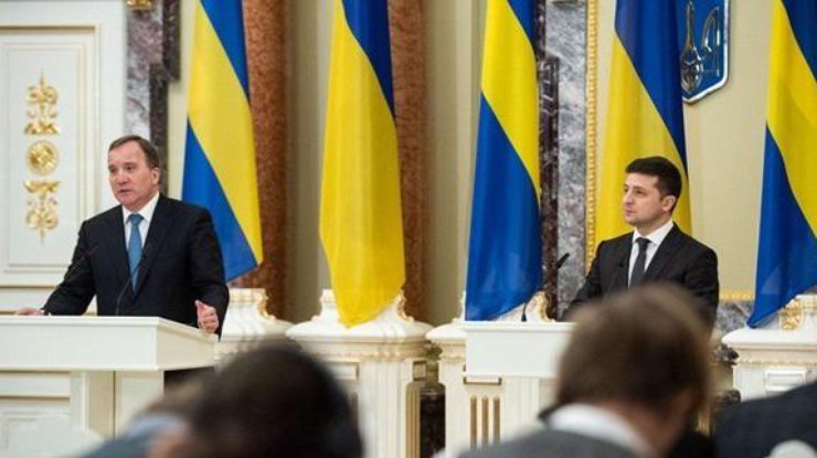 Зеленский и Левен на брифинге в Киеве / Фото: Офис президента
