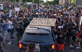 Атланту "накрыла" новая волна протестов (видео)