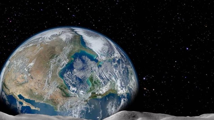 Между Землей и Луной построят спутник/ Фото: ruposters.ru