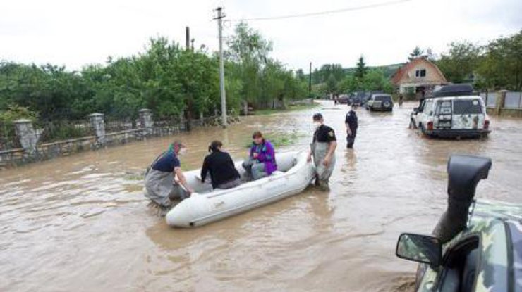 Потопление в Ивано-Франковской области / Фото: dsns.gov.ua 