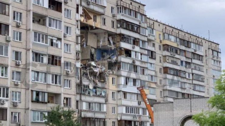 Последствия взрыва в жилом доме в Киеве / Фото: mvs.gov.ua
