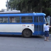 До Запоріжжя прибув славетний ялтинський  тролейбус