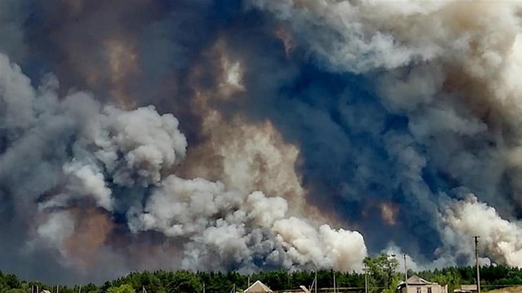 Пожар в Северодонецке/ Фото: svoi.city