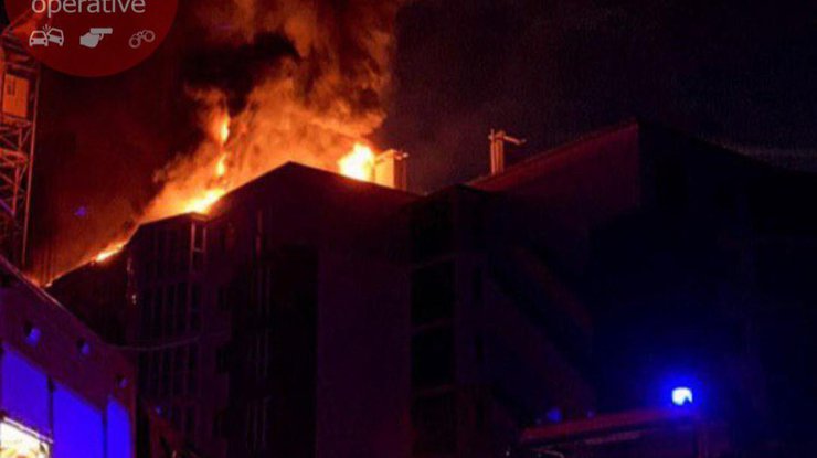 Пожар в Киеве/Фото: KyivOperativ