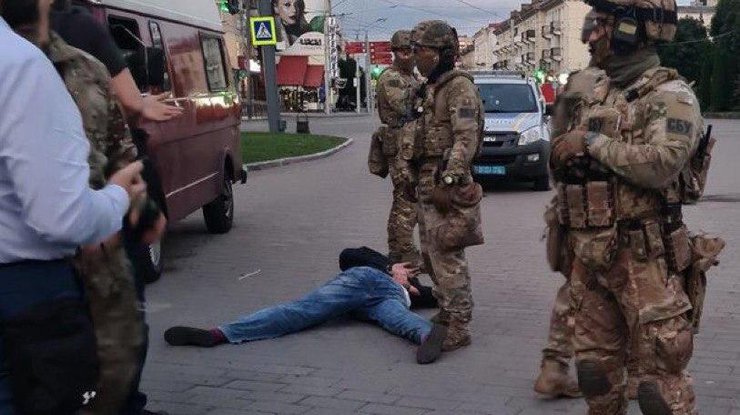 Захват террориста / Фото: Украина Сейчас 