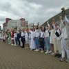 В Беларуси женщины в белом вышли на протесты (видео)