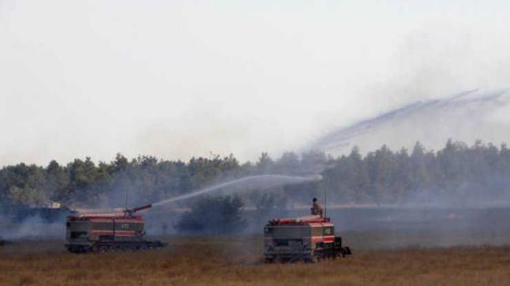 Фото: пожар на полигоне / facebook.com/GeneralStaff.ua