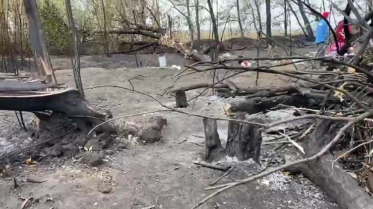 Место авиакатастрофы / Фото: стоп-кадр из видео