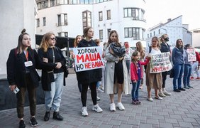 В Минске проходит акция в поддержку Колесниковой/ Фото: tut.by