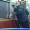 У поїзді метро Києва вандали розбили вікна