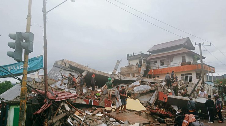 Землетрясение в Индонезии/ Фото: Xinhua