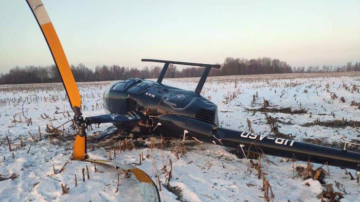 Под Киевом рухнул вертолет 