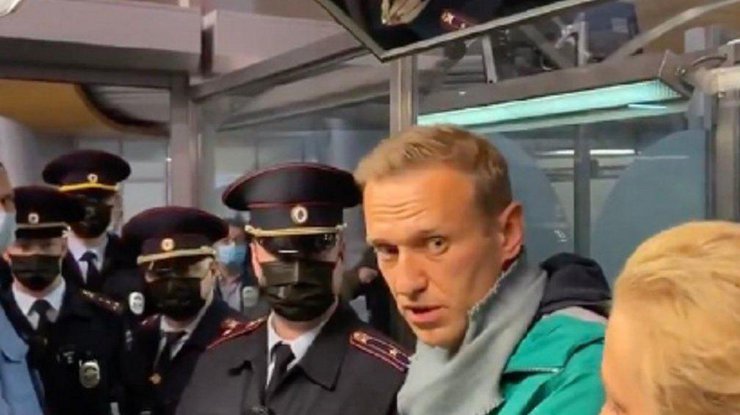 Алексея Навального задержали/ Фото: 24tv.ua
