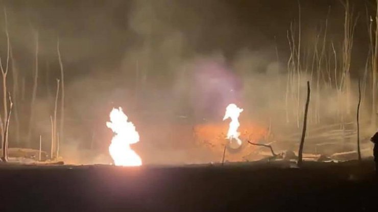 Фото: взрыв на газопроводе / 24tv.ua