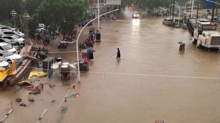 Наводнение в Китае 