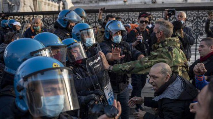 Фото: протесты в Италии / Getty