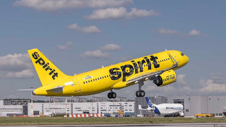 Фото: самолет авиакомпании Spirit Airlines / Airbus