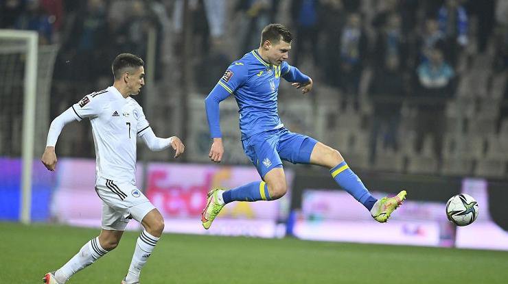 Украина победила боснийцев 2:0