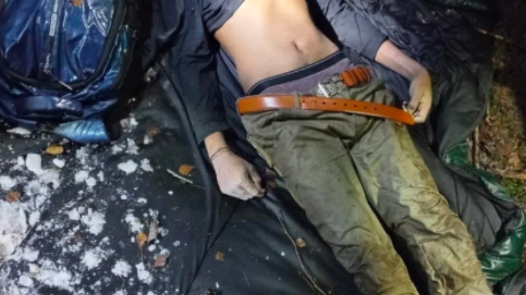 Фото: мигрант умер на границе / Telegram-канал NEXTA