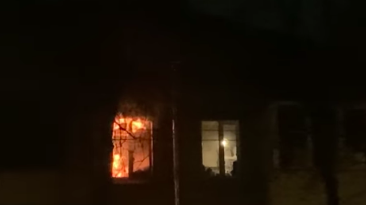 Фото: пожар в Киеве / скриншот с видео 