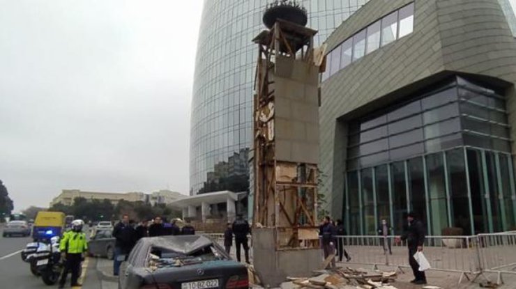 Взрыв в Баку/ фото: Telegram