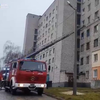 Под Черкассами в общежитии вспыхнул крупный пожар (видео)