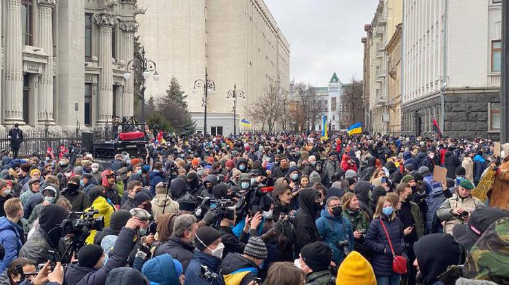 Митинг в поддержку Стерненко в Киеве/фото: pravda