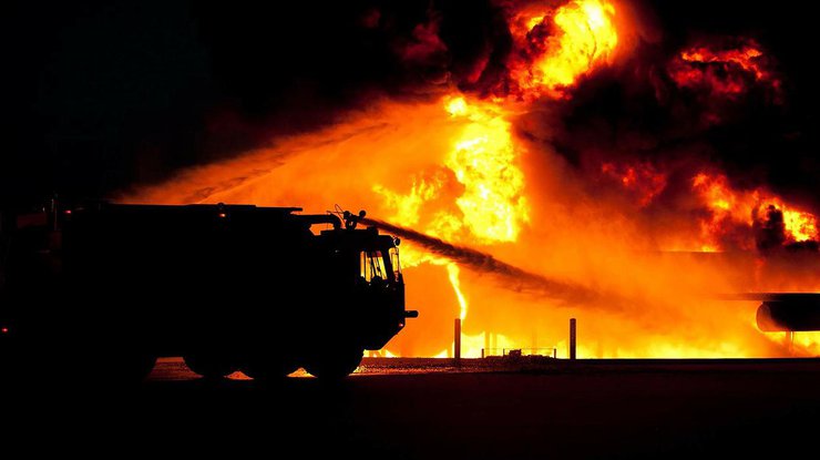 Пожар во Львове/фото: fototelegraf
