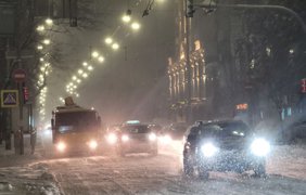 Снегопад в Киеве/ Фото: "Подробности"
