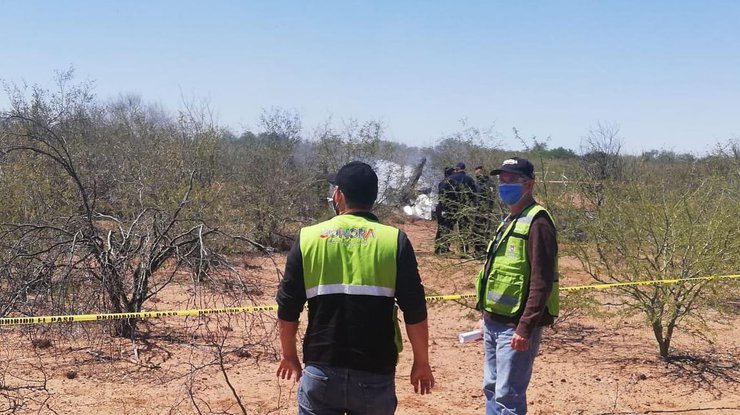 Фото: авиакатастрофа в Мексике / twitter.com/NoPasaNada_mx