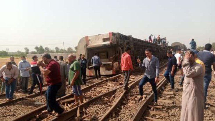 Крушение поезда в Египте/ Фото: alarabiya.net