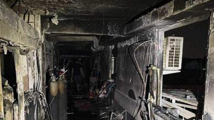 Фото: взрыв в больнице в Багдаде 