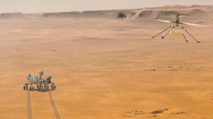 На Марсе запустили вертолет с рекордно высокой скоростью