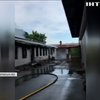 На Харківщині спалахнув магазин будматеріалів (відео)